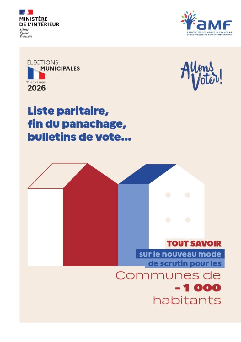 Flyer : Tout savoir sur les élections dans les communes de moins de 1 000 habitants